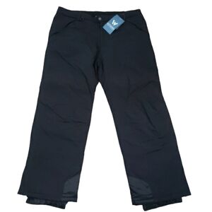 White Sierra~Men's XXL/32"~Black Waterproof Snow Pants Insulated NWT.